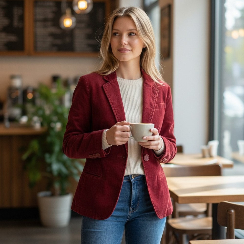 American Eagle Outfitters Red Blazer M